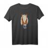 Haflinger Pferde Kopf mit Alpen Edelweiß Blüten - Reiter Damen T-Shirt für Pferdeliebhaber & Pferdesportfans