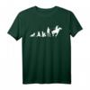 Pferde Evolution Reiterin Pferdefreunde T-Shirt - Lustiges Geschenk für junge Pferdeliebhaber, Mädchen und Jungen