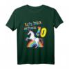 Kinder T-Shirt zum 10. Geburtstag - Einhorn Reiten Motiv für Jungen und Mädchen, lustiges Geburtstagsoutfit & Geschenkidee für kleine Geburtstagskinder