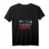 Damen T-Shirt mit den vier modernen apokalyptischen Reitern – Lustiges Nerd Geek V-Ausschnitt Shirt als Geschenk für Technik- und Digital Detox Fans