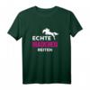 Echte Mädchen reiten T-Shirt – Lustiges Pferdespruch-Shirt für Frauen, Mädchen & Kinder als Geschenkidee