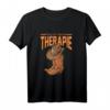 Das Ist Meine Therapie Reiten Reitsport Reitersteifel Cowboy T-Shirt – Perfektes Geschenk für Pferdeliebhaber, Reiter und Pferdefans