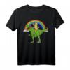 Golden Retriever Reiten T-Rex Dinosaurier Geschenk T-Shirt – Lustige Tiermotive für Hundeliebhaber, Kinder & Erwachsene