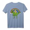 Golden Retriever Reiten T-Rex Dinosaurier Geschenk T-Shirt – Lustige Tiermotive für Hundeliebhaber, Kinder & Erwachsene
