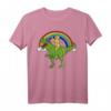 Golden Retriever Reiten T-Rex Dinosaurier Geschenk T-Shirt – Lustige Tiermotive für Hundeliebhaber, Kinder & Erwachsene