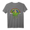 Golden Retriever Reiten T-Rex Dinosaurier Geschenk T-Shirt – Lustige Tiermotive für Hundeliebhaber, Kinder & Erwachsene