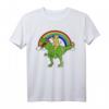 Golden Retriever Reiten T-Rex Dinosaurier Geschenk T-Shirt – Lustige Tiermotive für Hundeliebhaber, Kinder & Erwachsene