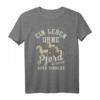 Ein Leben ohne Pferd ist Möglich aber Sinnlos Shirt - Lustiges Reiten T-Shirt für Pferde- und Ponyliebhaber aller Altersgruppen