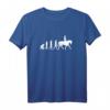 Reiter T-Shirt weibliche Evolution - Lustiges Pferde- und Reiterin-Shirt für Frauen, Stalloutfit & Geschenkidee