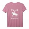 Mir reichts ich geh reiten - Lustiges Pferde Reiten T-Shirt für Frauen & Mädchen, ideales Geschenk für Reitsportliebhaberinnen