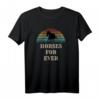 Horse for ever Herren Damen Kinder Retro T-Shirt – Humorvolles Reitsport Design für Pferdeliebhaber und Retro-Fans