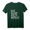 Damen Voltigieren T-Shirt – Eat Sleep Reiten & Akrobatische Übungen, Witziges Pferde-Design für Reiterinnen & Turniere