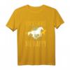 Horses Makes Me Happy Pferde Silhouette T-Shirt – Perfektes Geschenk für Reitsportler, Pferdefans und Pferdeliebhaber zu Weihnachten oder Geburtstag