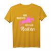 Mir Reichts Ich Geh Reiten - Lustiges Pferde Sprüche Damen T-Shirt für Reiterinnen und Pferdefans