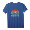 Gravel Bike Ride Cyclocross T-Shirt mit Rennrad Motiv - Retro Sunset & Quote 'Ride Gravel' als Geschenk für Rennradfahrer & Gravel-Enthusiasten