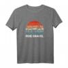 Gravel Bike Ride Cyclocross T-Shirt mit Rennrad Motiv - Retro Sunset & Quote 'Ride Gravel' als Geschenk für Rennradfahrer & Gravel-Enthusiasten