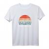 Gravel Bike Ride Cyclocross T-Shirt mit Rennrad Motiv - Retro Sunset & Quote 'Ride Gravel' als Geschenk für Rennradfahrer & Gravel-Enthusiasten