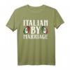 Italienisch durch Heirat Ehepaare Ring Beziehung T-Shirt – Romantisches Jubiläums-Design für Verliebte, Ehepartner & Valentinstag