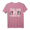 Italienisch durch Heirat Ehepaare Ring Beziehung T-Shirt – Romantisches Jubiläums-Design für Verliebte, Ehepartner & Valentinstag