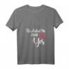 He Asked Me & I Said Yes T-Shirt mit V-Ausschnitt – Romantisches Verlobungs- & Hochzeits-T-Shirt für Paare, Perfekt für den Heiratsantrag