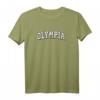 Olympia Washington Vintage Athletic Sports Schwarz-Weiß-Druck T-Shirt – Retro Design für Olympia Fans, patriotische Heimatstadt- und Sportbekleidung