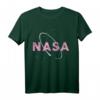 NASA Pink Logo mit Weißem Space Ring Grafik T-Shirt - Offiziell lizenzierte Raumfahrt Bekleidung für Science-Fans