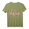 NASA Pink Logo mit Weißem Space Ring Grafik T-Shirt - Offiziell lizenzierte Raumfahrt Bekleidung für Science-Fans