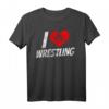 Ich Liebe Wrestling Ringer Ringkampf T-Shirt – Lustiges Geschenk für Fans, Trainer und Wrestler zu Weihnachten & Geburtstag
