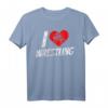 Ich Liebe Wrestling Ringer Ringkampf T-Shirt – Lustiges Geschenk für Fans, Trainer und Wrestler zu Weihnachten & Geburtstag