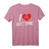 Ich Liebe Wrestling Ringer Ringkampf T-Shirt – Lustiges Geschenk für Fans, Trainer und Wrestler zu Weihnachten & Geburtstag