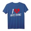 Ich Liebe Wrestling Ringer Ringkampf T-Shirt – Lustiges Geschenk für Fans, Trainer und Wrestler zu Weihnachten & Geburtstag