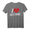 Ich Liebe Wrestling Ringer Ringkampf T-Shirt – Lustiges Geschenk für Fans, Trainer und Wrestler zu Weihnachten & Geburtstag