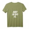 Damen JUST JU DO IT. T-Shirt mit V-Ausschnitt – Lustiges Kampfsport-Design für Judoka, MMA-Enthusiasten & Senseis