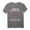 Warum Ich Ohne Akku Fahre Lustiges MTB Rennrad T-Shirt - Radfahrer Geschenk für Mountainbiker & Radliebhaber