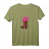 Cowgirl Stiefel Western Rodeo Hut Sporen T-Shirt für Damen und Mädchen – Perfekt für Reit- und Westernliebhaber