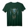 Rodeo Ochsenkopf Federschmuck T-Shirt mit Traumfänger – Stylisches Tribal-Design im Indianer-Stil