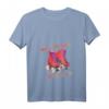 Damen 80er Jahre Rollschuhe T-Shirt - Vintage Disco Skates & Throwback Design für Club, Skate & Party