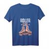 Damen Rollschuhe Roller Girl T-Shirt mit V-Ausschnitt – Perfektes Geschenk für Mädchen, die Rollschuh fahren, zu Weihnachten & Geburtstagen