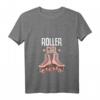 Damen Rollschuhe Roller Girl T-Shirt mit V-Ausschnitt – Perfektes Geschenk für Mädchen, die Rollschuh fahren, zu Weihnachten & Geburtstagen