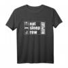 EAT SLEEP Zeile Repeat Ruder-Team Crew T-Shirt – Perfektes Geschenk für Ruderer, Rudersportler und Crew-Mitglieder