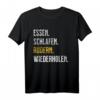 Rudergeschenk - Eating Sleep Rudern T-Shirt für Ruderer, Männer & Frauen, ideales Geschenk für Ruderverrückte