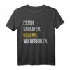 Rudergeschenk - Eating Sleep Rudern T-Shirt für Ruderer, Männer & Frauen, ideales Geschenk für Ruderverrückte