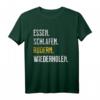 Rudergeschenk - Eating Sleep Rudern T-Shirt für Ruderer, Männer & Frauen, ideales Geschenk für Ruderverrückte