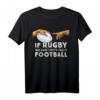 Lustiges Rugby T-Shirt mit Michelangelo Handmotiv - Humorvolles Geschenk für Rugby-Fans, Trainer und Teams
