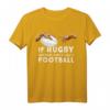 Lustiges Rugby T-Shirt mit Michelangelo Handmotiv - Humorvolles Geschenk für Rugby-Fans, Trainer und Teams