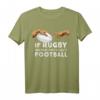 Lustiges Rugby T-Shirt mit Michelangelo Handmotiv - Humorvolles Geschenk für Rugby-Fans, Trainer und Teams