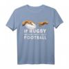 Lustiges Rugby T-Shirt mit Michelangelo Handmotiv - Humorvolles Geschenk für Rugby-Fans, Trainer und Teams