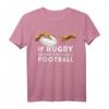 Lustiges Rugby T-Shirt mit Michelangelo Handmotiv - Humorvolles Geschenk für Rugby-Fans, Trainer und Teams