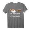 Lustiges Rugby T-Shirt mit Michelangelo Handmotiv - Humorvolles Geschenk für Rugby-Fans, Trainer und Teams