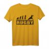 Evolution Rugby Sport Lustig T-Shirt – Klassisches, doppelt genähtes Design für Rugbyspieler und Fans